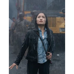 Cate Monarch Black Leather Jacket