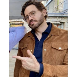 Edgar Ramírez Borderlands 2024 Brown Jacket Edgar Ramírez Borderlands 2024 Brown Jacket