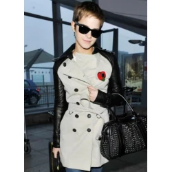 Emma Watson Leather Coat