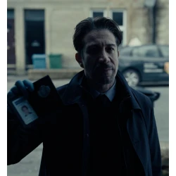 Glen Boydn Damaged 2024 Blue Trench Coat