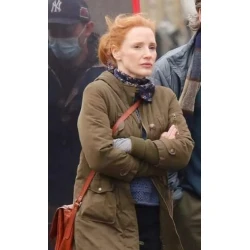 Jessica Chastain Memory 2023 Brown Coat