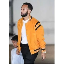 John Legend Street Style Bomber Jacket John Legend Street Style Bomber Jacket