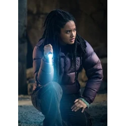 May Monarch Purple Puffer Jacket