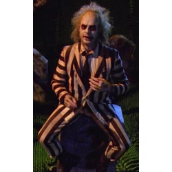 Michael Keaton Beetle Juice 2 Stripe Suit