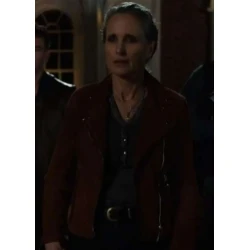 Red Right Hand Andie MacDowell Leather Jacket