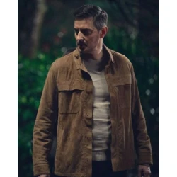 Richard Armitage Fool Me Once 2024 Brown Jacket