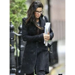 Sandra Bullock Wool Coat
