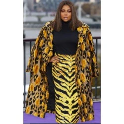Taraji P. Henson The Color Purple Tiger Coat