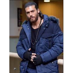 Can Yaman Erkenci Kus  Dark Blue Jacket