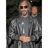 Snoop Dogg Black Leather Jacket