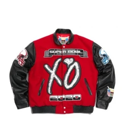 XO The Weekend Super Bowl Liv Varsity Jacket XO The Weekend Super Bowl Liv Varsity Jacket