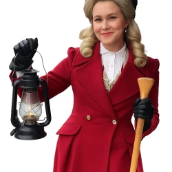 A Newport Christmas Ginna Claire Mason Red Wool Coat