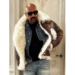 Steve Harvey Shearling Jacket