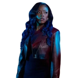 Beauty in Black Amber Reign Smith Leather Jacket