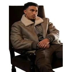 Beauty in Black Xavier Smalls Shearling Leather Jacket