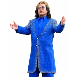Elton John Captain Fantastic Blue Rhinestone Tailcoat Jacket