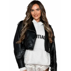 Finding Emily 2026 Amy Kenyon Black Leather Jacket