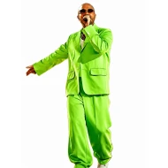 J Balvin x Bad Bunny Final Show Paris 2026 Green Suit