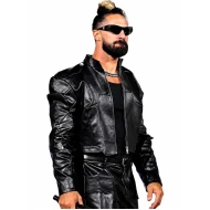 Seth Rollins Fanatics Fest 2026 Leather Jacket
