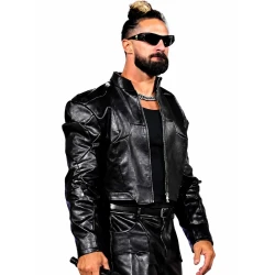 Seth Rollins Fanatics Fest 2026 Leather Jacket