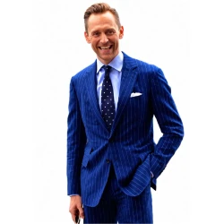 Tom Hiddleston Wimbledon 2026 Striped Suit