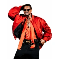 Usher Red Bomber Jacket
