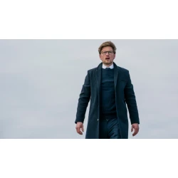 Borgen Power & Glory Mikkel Boe Folsgaard Black Coat