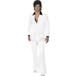 1970s White Disco Suit Men's Costume