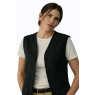 56 Days Karla Souza Black Wool Vest