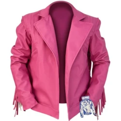 A Minecraft Movie 2025 Jason Momoa Pink Jacket