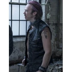 Actor Kick Gurry Sense8 Leather Vest