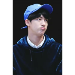 BTS Jin Midnight Blue Velvet Hoodie