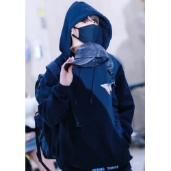 BTS Jungkook Black Seeing Things Hoodie