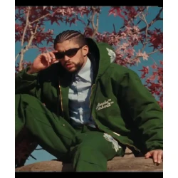 Bad Bunny Where She Goes Green Jacket