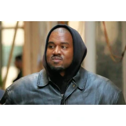 Balenciagas Fall 2023 Show Kanye West Leather Jacket