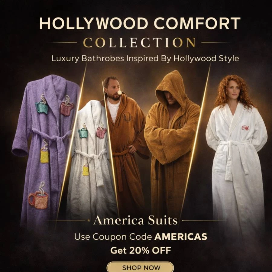 Hollywood Celebrities Bathrobe