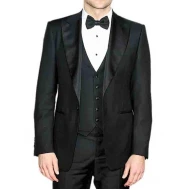Bradley Cooper Black Three Piece Tuxedo Suit