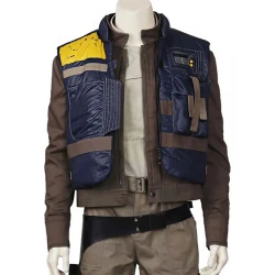 Captain Cassian Andor Star Wars Rogue One Blue Vest Captain Cassian Andor Star Wars Rogue One Blue Vest