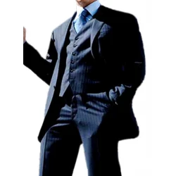 Casino Royale Blue Pinstripe Party Suit