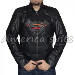 Superman Vs Batman 2 in 1 Logo Leather Jacket