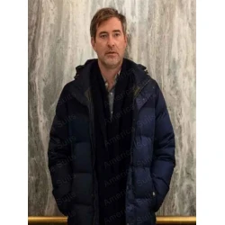 Chip Black The Morning Show S02 Blue Puffer Jacket