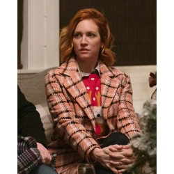 Christmas with the Campbells Brittany Snow Plaid Coat