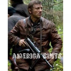 Daniel Craig Defiance Leather Jacket For Men