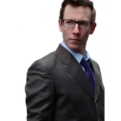 Dr. Who Brown Pinstripe Suit