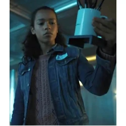 Taylor Russell Escape Room 2 Denim Jacket Taylor Russell Escape Room 2 Denim Jacket