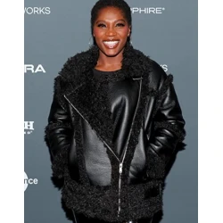 Earth Mama 2023 Trina Leather Shearling Jacket