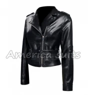 Emilia Clarke Terminator Genisys Black Jacket 