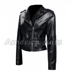 Emilia Clarke Terminator Genisys Black Jacket 