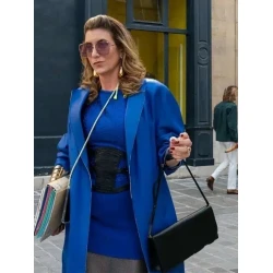 Emily in Paris S03 Sylvie Grateau Leather Coat