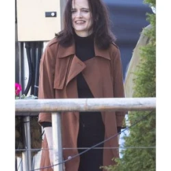 Eva Green Brown Coat